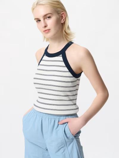 Áo ba lỗ nữ thun tăm cổ thuyền Uni Japan