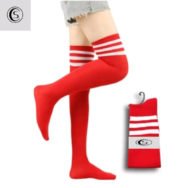 Kaos Kaki Wanita Over Knee Panjang Diatas Lutut - Stoking - Kaos Kaki Panjang - MORILPEDIA Casual Motif Nyaman Pendek Stocking 5