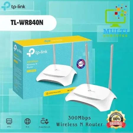 TPLINK TL-WR840N TP-LINK WR840N WIRELESS ROUTER AKSES POINT PEMANCAR
