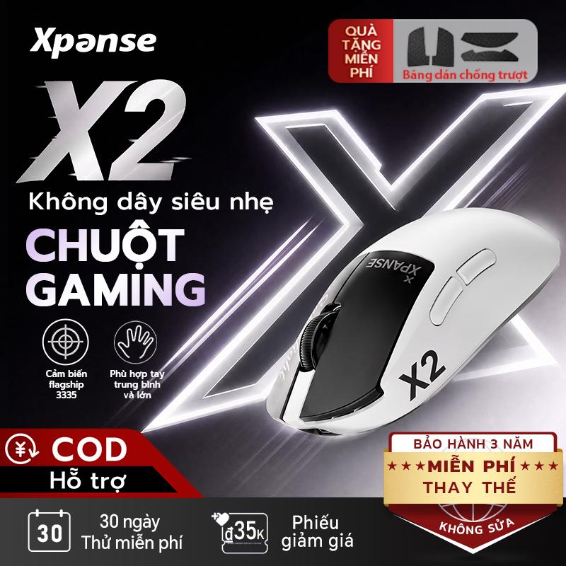 Chuột không dây Xpanse X2 Ôm sát lòng bàn tay - Sạc từ tính liền mạch - Gaming cả ngày tay vẫn nhẹ nhàng | chuột gaming bluetooth
