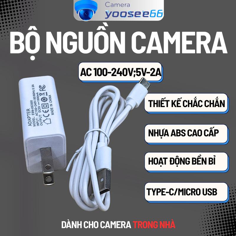  Bộ Nguồn Camera An Ninh 5V-2A ổn áp chống nhiễu – Adapter sạc cho camera điện thoại máy MP3 sạc dự phòng loa Bluetooth router TV Box – an toàn bền bỉ dùng 24 7 