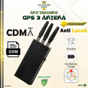 ALFATIH JAYA Alat Pelindung Keamanan Anti Pelacakan Sinyal GPS GSM Portabel Baterai Built-in & USB Cable 14,8 cm x 4,5 cm x 2 cm