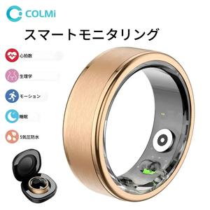 ColMi R 03スマートリング、充電コンパートメント付き防水スマートリング、男性と女性のためのファッショナブルなステンレススチールリング