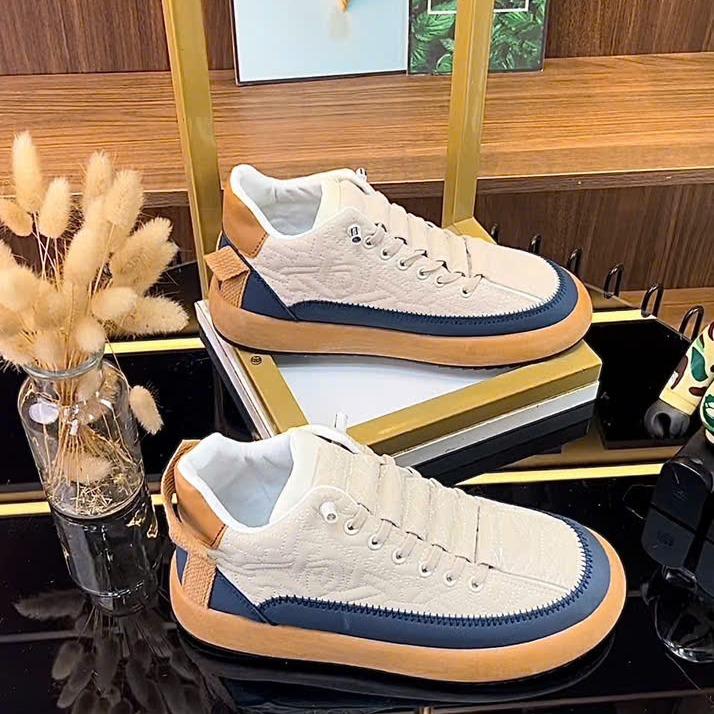   Kenyo B99  Giày Vải Nam Giày Da Nam Sneaker Nam Giày Thể Thao Nam cao cấp Hot Trend Shoes Đế Bằng 