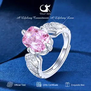 【003Harga telah dibanting, segera di CO】Chard Wake Cincin Wanita Berlian Perhiasan Fashion Mewah Zircon 5A Sertifikat GRA Free Size Cincin Cewek CWR0108-Purple
