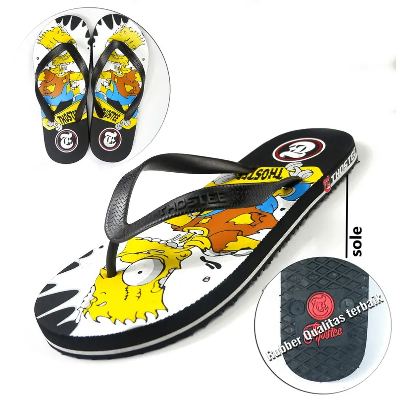 Sandal Jepit Pria Sandal Distro Thostee SSK 025 Star Collections 0