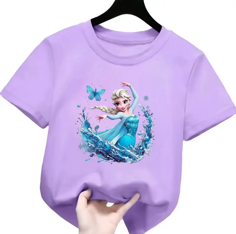 Kaos Anak Satuan Perempuan Ideal Usia 2-10 Tahun Cewek Pakaian Anak-Anak Frozen 3