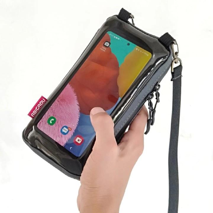 Product Introduction of Cluth bag megan Abigadu tas hp anti air slingphone waterproof hitam sling pouch pria wanita tas selempang multi pungsi  kedap air pouch handphone phone bag Slingbag 31