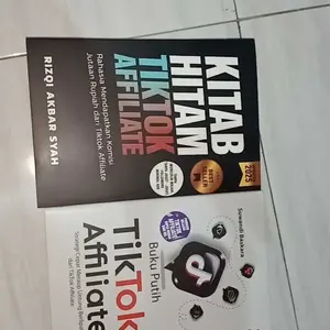 2 paket buku putih tik tok affiliate,kitab hitam tik tok affiliate