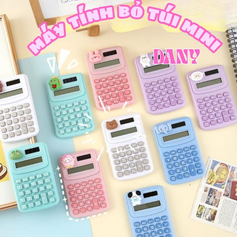 HC0115 MÁY TÍNH MINI BỎ TÚI SIÊU GỌN , DUNG PIN DÁNH CHO HỌC SINH VĂN PHÒNG