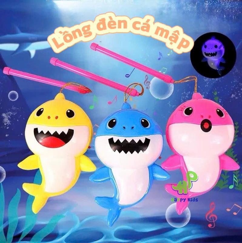 Đồ chơi phát nhạc và đèn gia đình cá mập con vui nhộn, kèm  phát nhạc và đèn vui nhộn cho bé