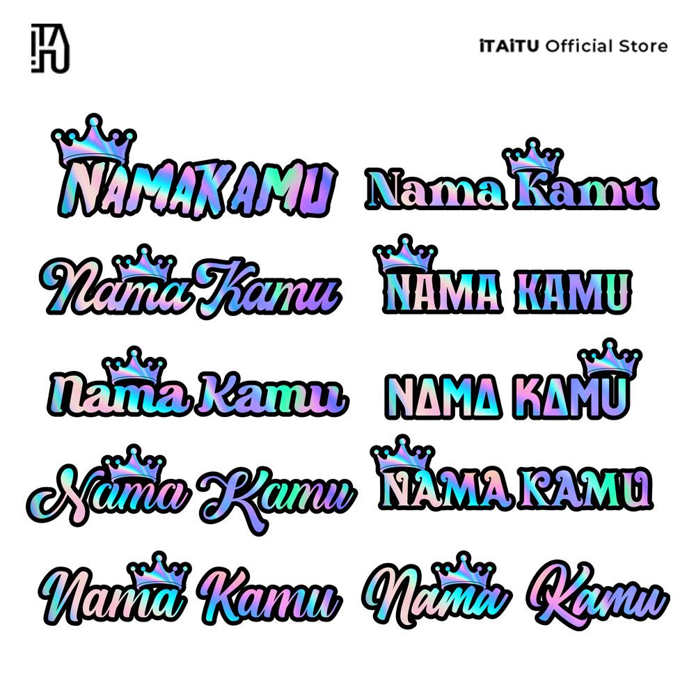 iTAiTU - STIKER CUTTING CUSTOM NAMA FONT SUKA SUKA HOLOGRAM REFLEKTIF STICKER CAR iTAiTU - STIKER CUTTING CUSTOM NAMA FONT SUKA SUKA HOLOGRAM REFLEKTIF STICKER CAR