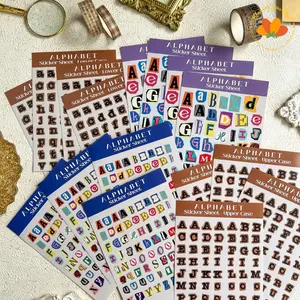 stiker huruf jurnal alphabet sticker tiker Huruf Alphabet Sticker Deco Diy Stiker Aesthetic Nomor Stiker