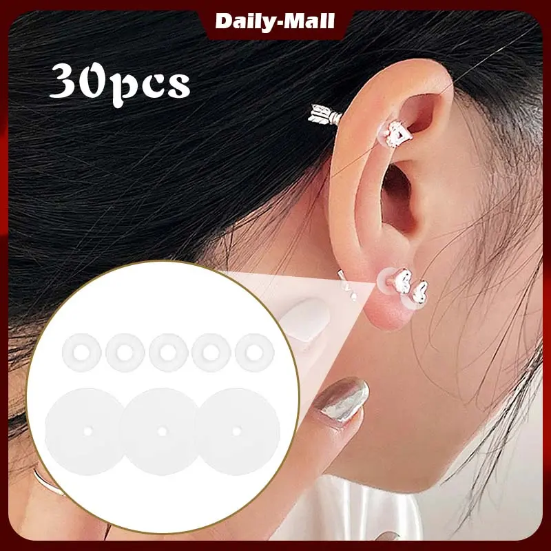 30Pcs Silicone Flexible Disc Untuk Piercing Aftercare / Piercing Anti Karat