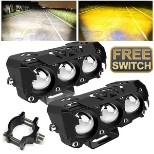 Lampu Sql 3 Mata Berkendara Mini LED Super Terang Lampu Kabut Untuk Sepeda Motor Mobil Dan Truk 12V 24V