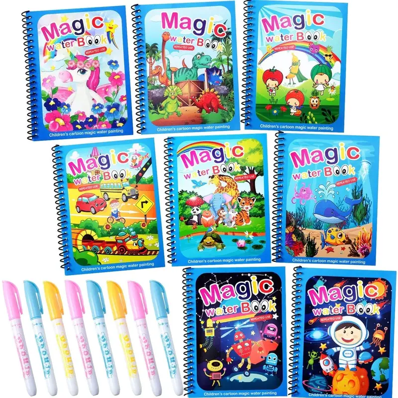 [JOY]PAKET 7IN1 BUKU MENGAMBAR ANAK LUKIS / PAKET MELUKIS Buku Gambar Gores Magic MAINAN STIKER GANTI MUKA Sank Magic Book 2