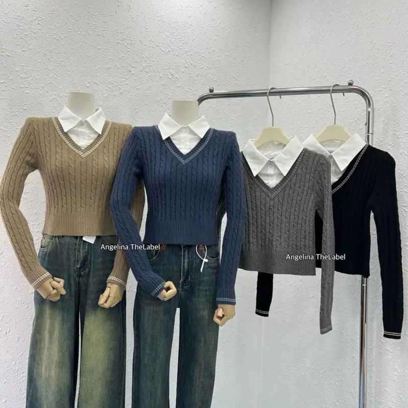 [ ANGELINA ] Laurent Top / Knit Import Top / Top Import Wanita 0