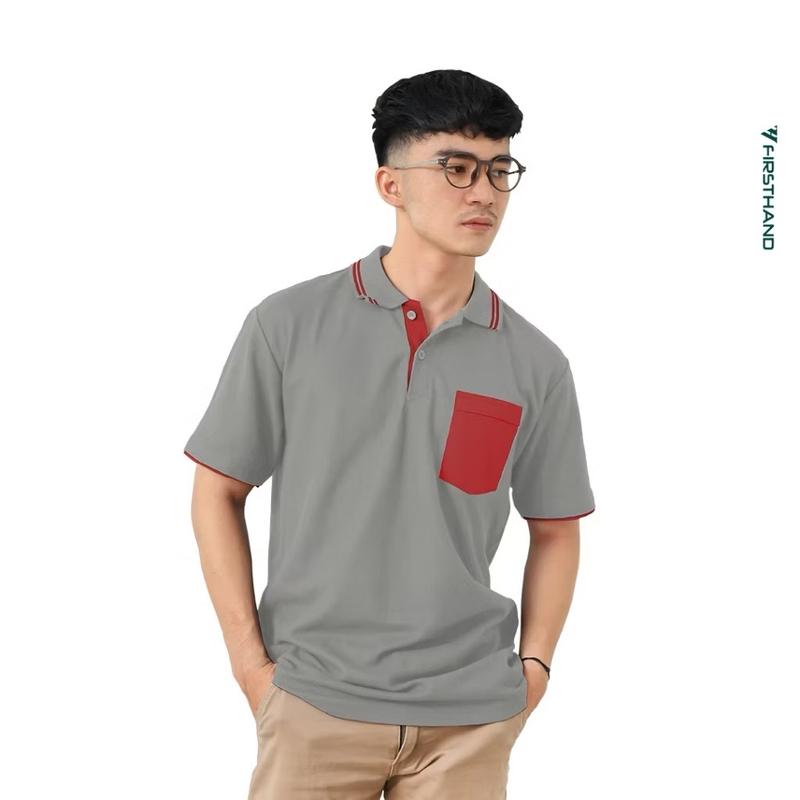 Firsthand Baju Polo Morgan Putih Kaos Pria Berkerah Casual 8