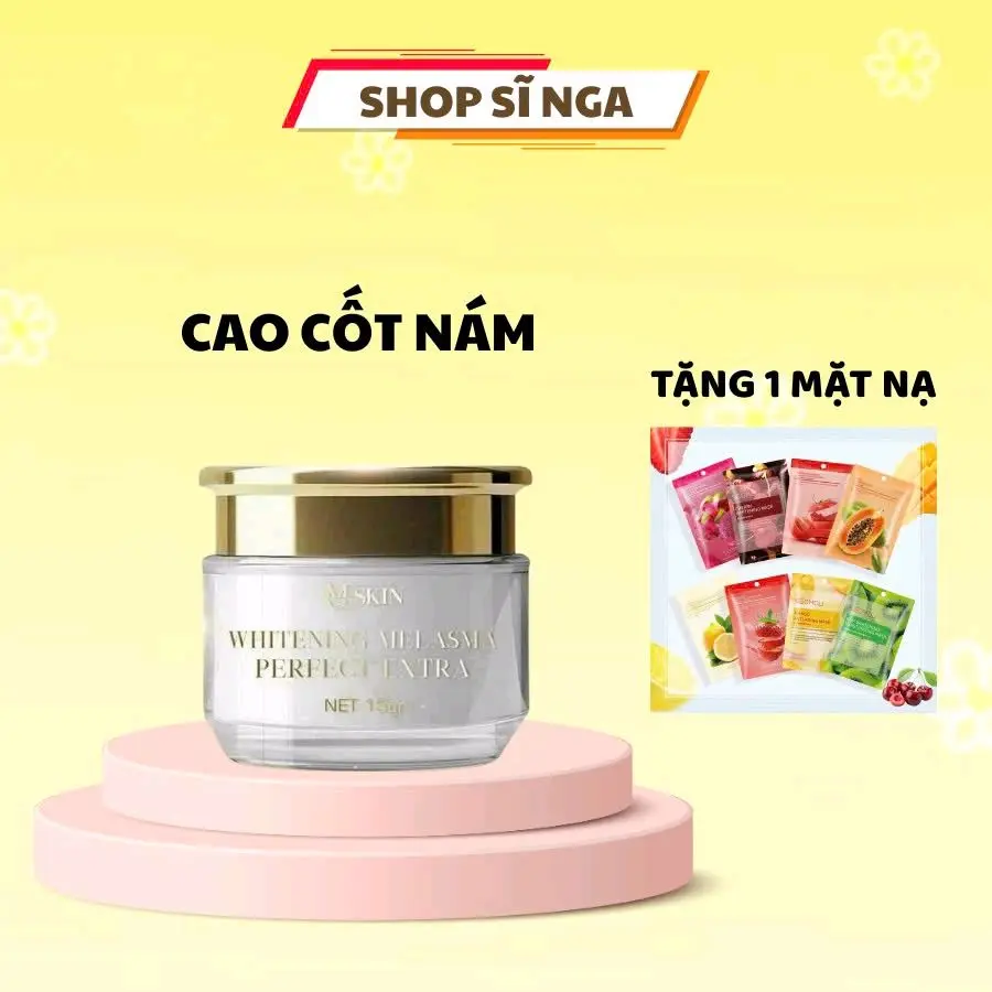 Cao Nám Sâm Vàng ( Ban Đêm )MQSKIN _Hỗ Trợ Nám Tàn Nhang Dành Cho Da Lão Hóa Dung Tích 15g