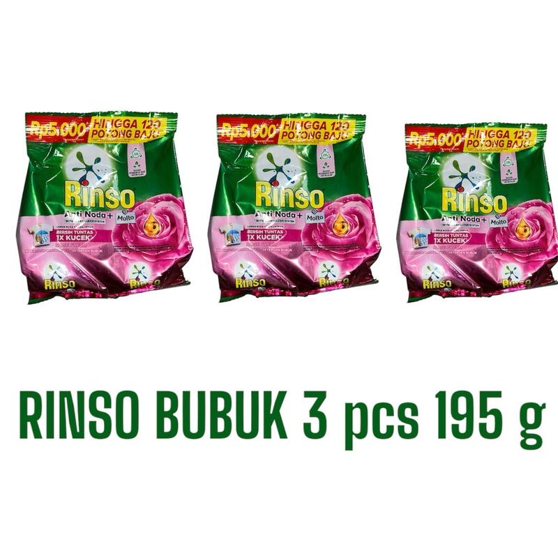 Sabun cuci Rinso 3 pcs 195 g 0