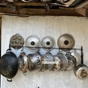 GANTUNGAN WAJAN dan Tutup Panci untuk Dapur Anda BESI TEBAL 8mm