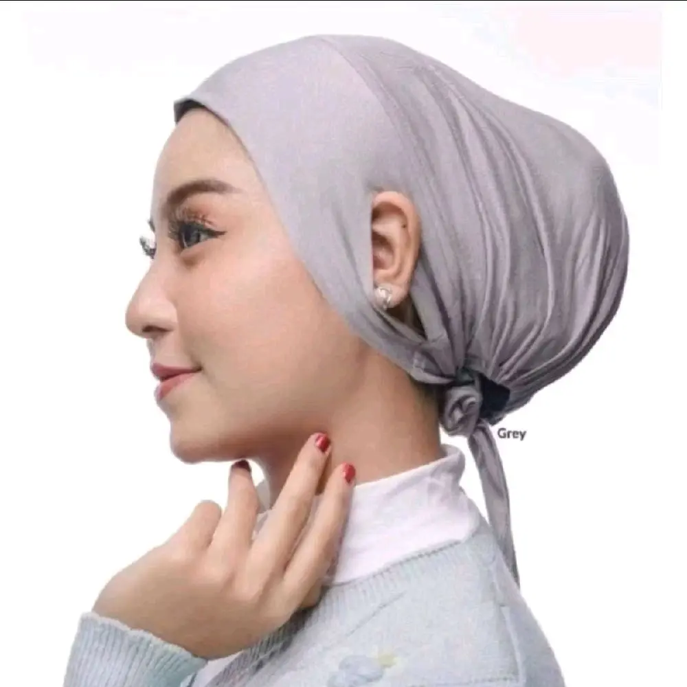 Ciput Hijab Anti Budek Kuping Terbuka Dan Anti Slip Dengan Lubang Telinga Nyaman Tidak Geser Wanita untuk Penggunaan untuk sehari hari