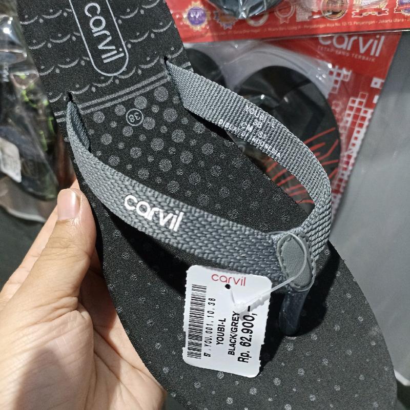 Sandal Jepit Carvil Wanita Sendal Teplek Harian Tanpa Hak Cewek 1
