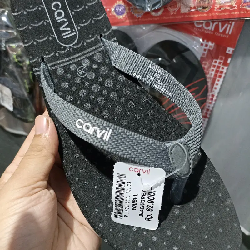 Sandal Jepit Carvil Wanita Sendal Teplek Harian Tanpa Hak Cewek 1