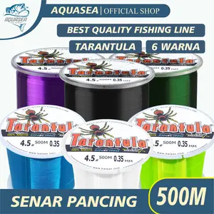Aquasea Tali Pancing Tarantula 500M 6 Warna Bahan Nilon Pancing Anti Keriting Senar Kuat & Tahan 500 Meter