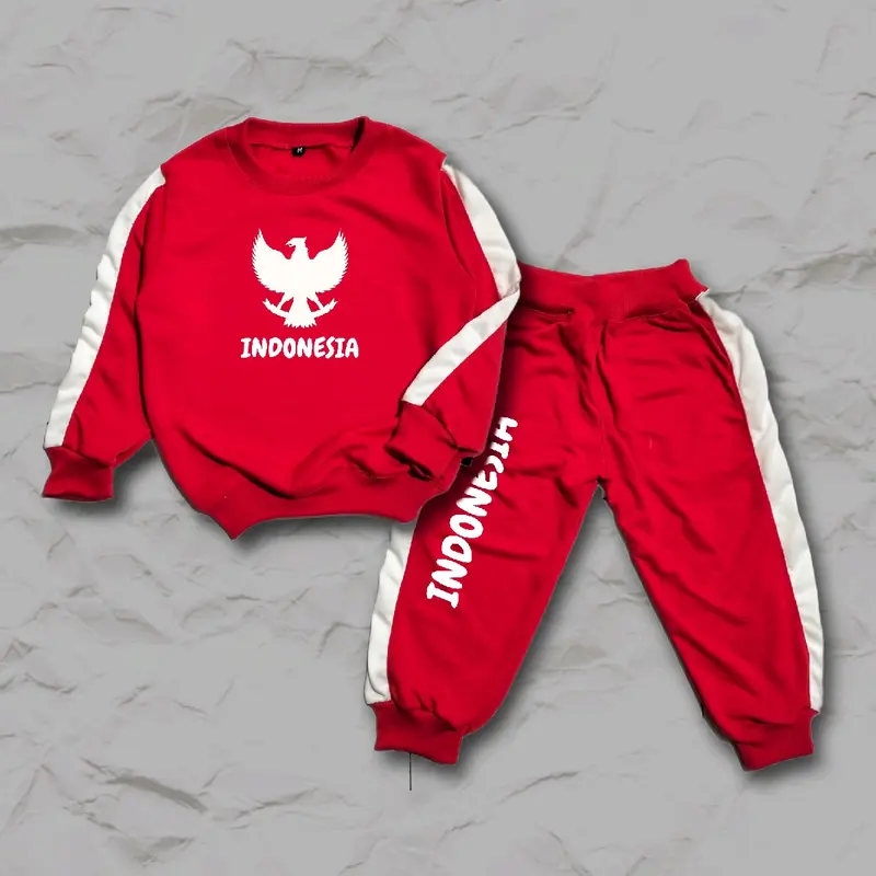 UNACORN SETELAN JOGGER ANAK 1-10 TAHUN MOTIF KEMERDEKAAN 2