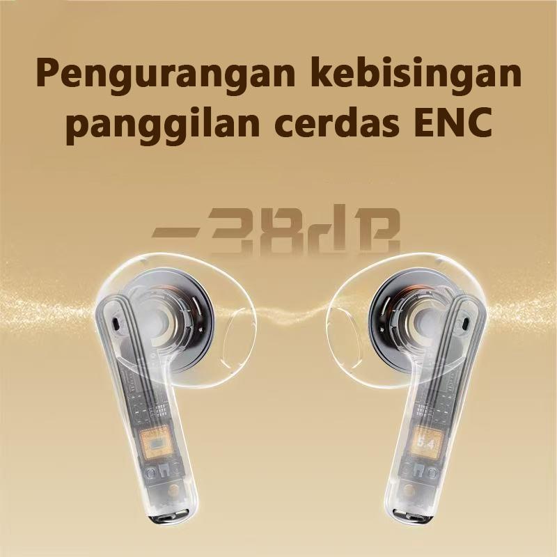 Lenovo thinkplus Mini Headphone Tak Terlihat TWS Bluetooth 5.3 Earphone Nirkabel Headphone HIFI Stereo Noise Reduction Earbuds Untuk iPhone Xiaomi