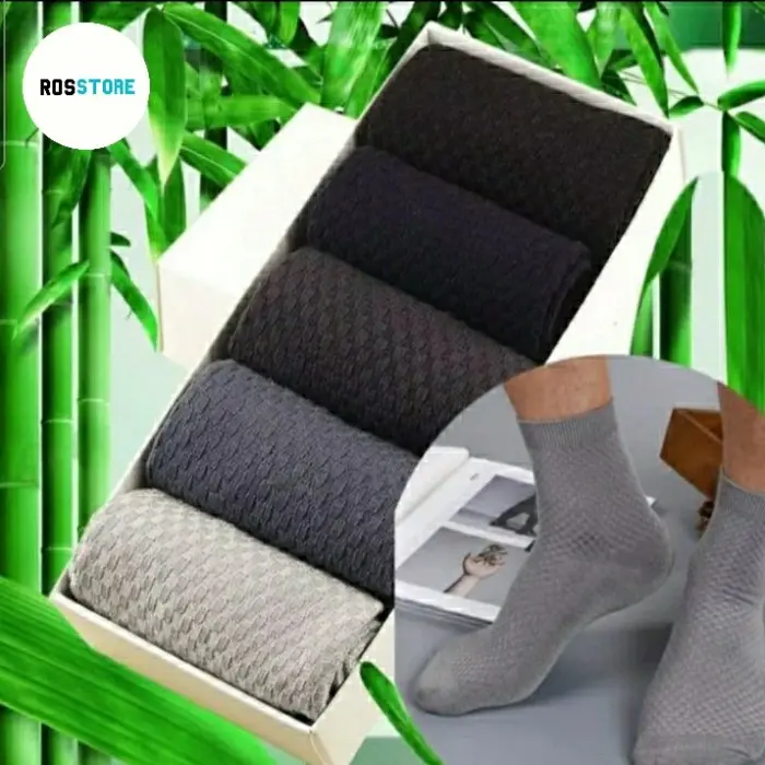 Kaos Kaki Pria Serat Arang Bambu / Kaos Kaki Kerja Anti Bakteri PROMO