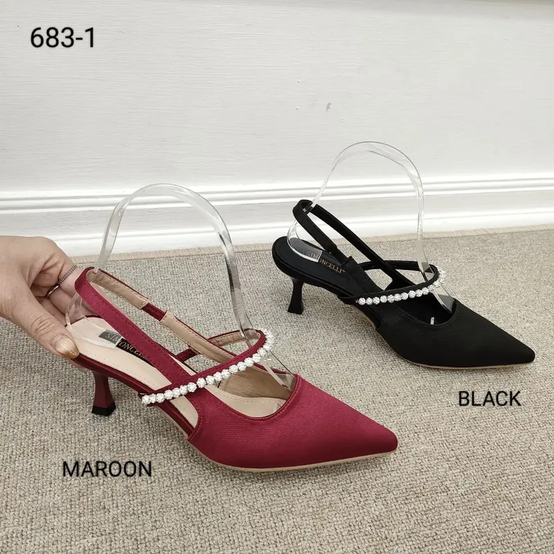 Simoncelli Sepatu Heels Wanita 5 Cm | Wedding Shoes | High Heels | Heels Tali Belakang 683-1 0