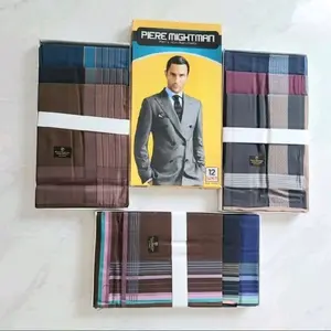 TERACOTTA19 - [3 PCS] Saputangan Pria Katun Handkerchief Selampe Lelaki PIERE MIGHTMAN