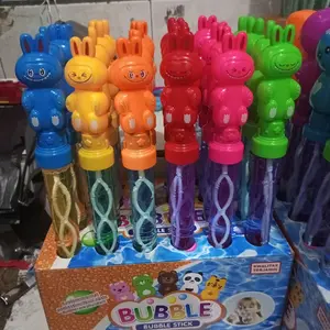 LABUBU MAINAN GELEMBUNG SABUN KARAKTER LABUBU BUBLE STIK BONEKA LABUBU