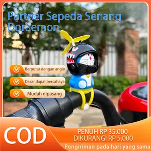 Doraemon Baling-Baling Berkelap Helm/Mobil - Aksesoris Motor & Sepeda LED Unik, Hadiah Lucu Anti Air untuk Vario, Scoopy, Avanza hiasan  mobil  dashboard  boneka  1  set Car car  charms doraemon  statue