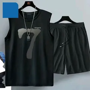 KAOS SINGLET SETELAN CELANA PENDEK (M-6XL) UNISEX COTTON COMBAD MOTIF SEVEN 7 HARAJUKU STYLE M L XL  XXL  XXXL  XXXXL  XXXXXL  XXXXXXL TSHIRT KAOS HITAM PUTIH ,REQ WARNA Combed