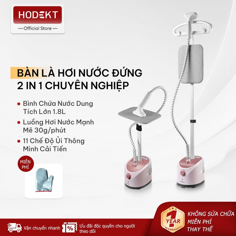 Máy làm hơi nước cầm tay HODEKT dùng trong gia đình, ủi dọc theo chiều thẳng đứng cho quần áo