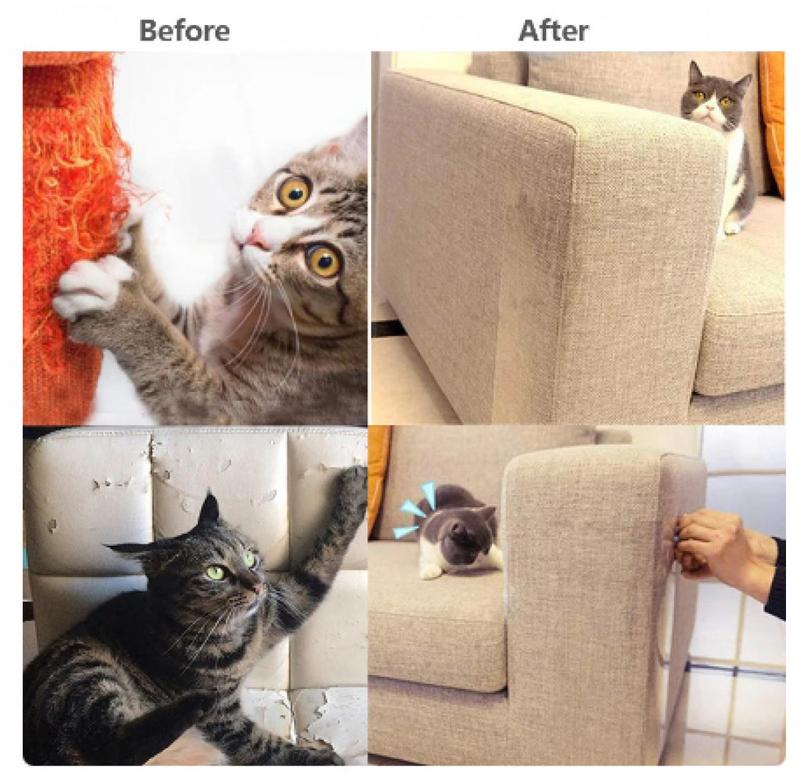 Product Introduction of Cat Scratch Sofa Protection Pads Self-adhesive Pet Furniture Protectors Cover Anti-cat Scratch Couch Stickers 6