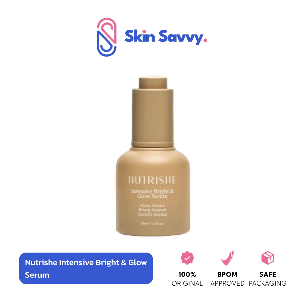 Nutrishe Intensive Bright & Glow Serum 20ml 30ml Serum Mencerahkan Anti-Aging dan Dark Spot