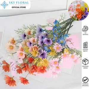 Bunga Plastik Krisan Bunga Daisy Blossom Hias Plastic Artificial Bunga Artifisial BG01