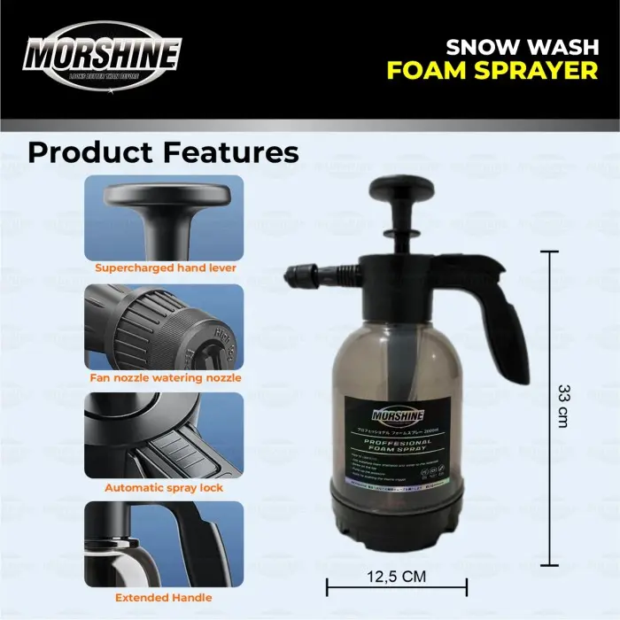 Sprayer Alat Semprot Salju Cuci Motor Mobil Snow Wash Manual Premium 2L Pompa Car 7