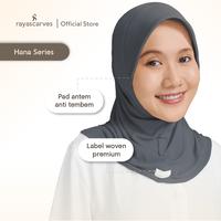 Gambar Rayascarves - Hijab Bergo Sport Bahan Jersey - Bergo Sport Pad Besar - Kerudung Instan - Hana Series - Fossil Grey dari Rayascarves Indonesia Kota Bandung 3 Tokopedia
