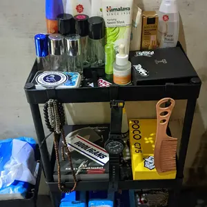 COD Rak Serbaguna Dengan Supercook Roda Rak Kamar Mandi Square Rak Persegi Dapur Plastik 4 Susun