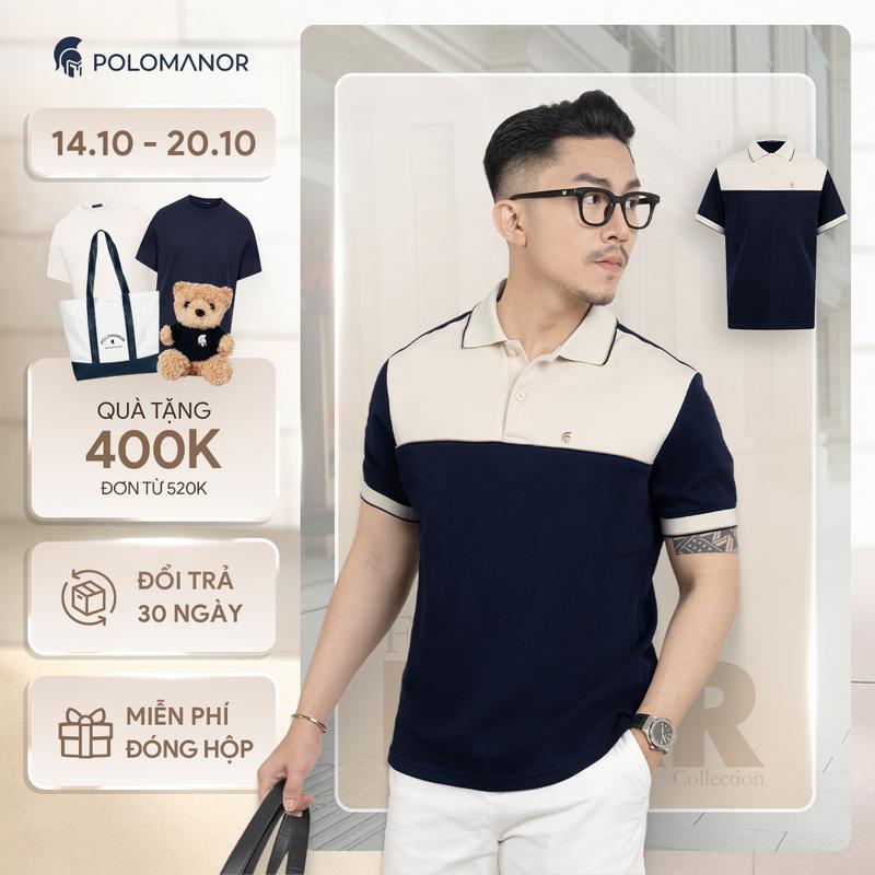 Áo polo nam cao cấp LOKI vải cá sấu cotton interlock, thanh lịch sang trọng - POLOMANOR