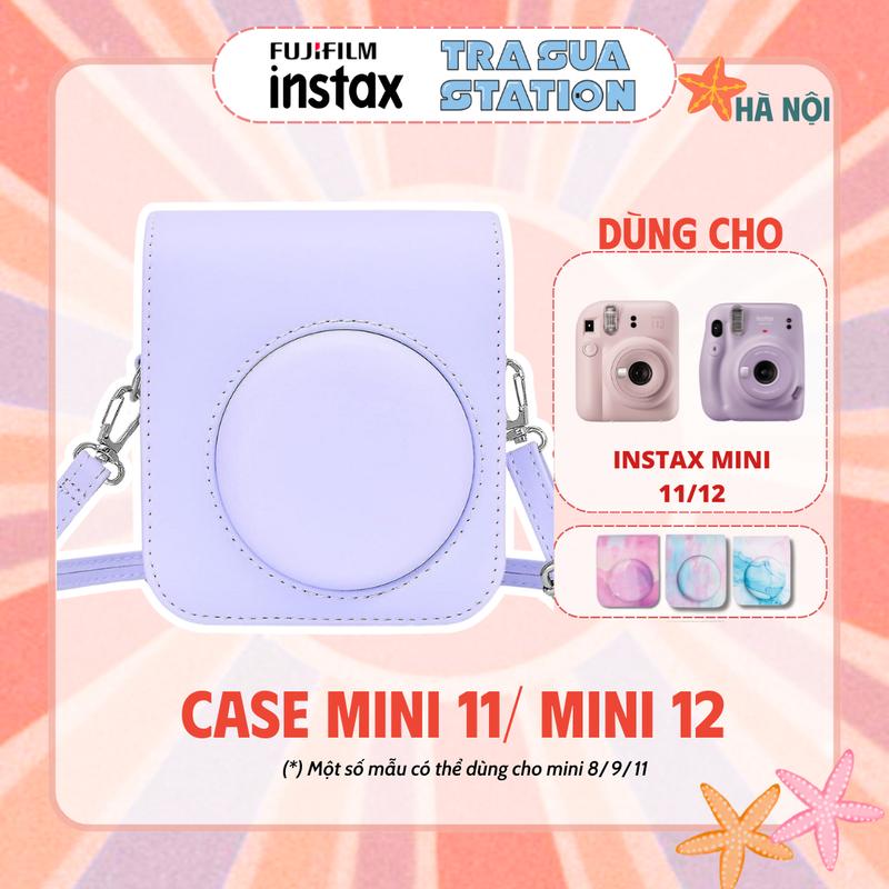 Bao da máy chụp ảnh lấy liền instax mini 11 mini 12 - Mẫu Cartoon
