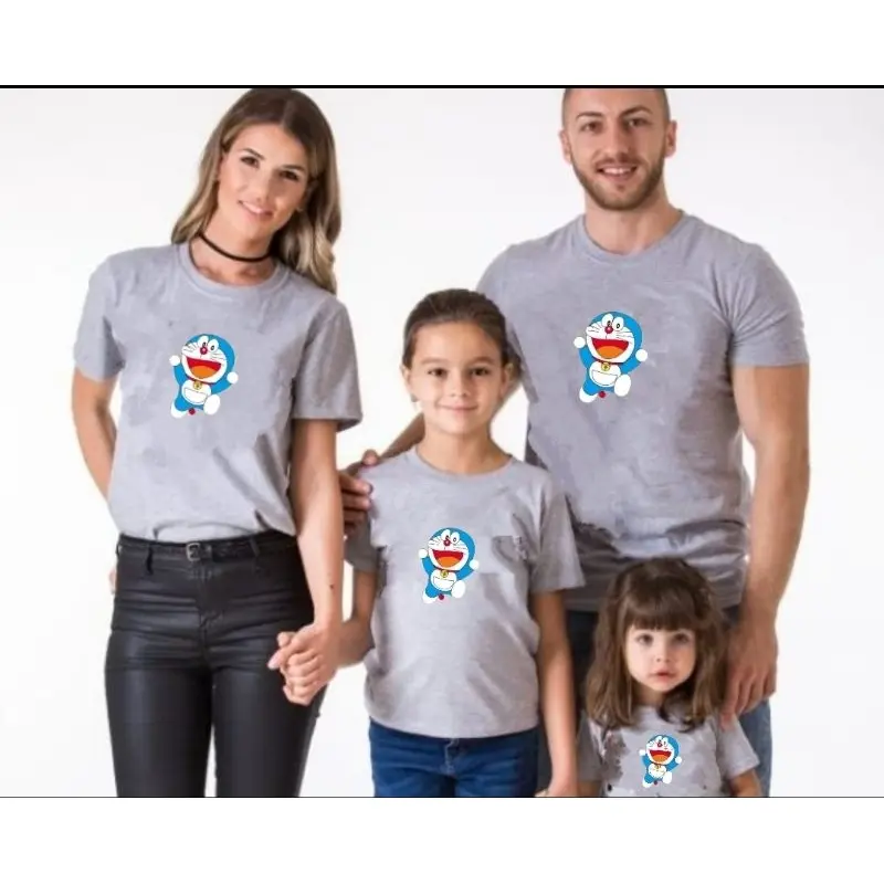 KAOS FAMILY COUPLE DORAEMON HAPPY (HARGA 1 PCS) / BAJU COUPLE / BAJU KEMBARAN / BAJU KELUARGA / T-SHIRTS / COTTON COMBED 4