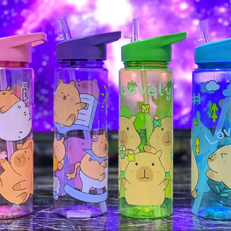 Botol Minum Anak Labubu Kapasitas 900ML Plus Tali Botol 8