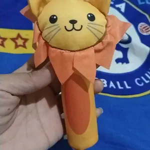 BAMBINO soft sekali boneka gengam ada bunyi Mainan Rattle Stick Bayi Mainan Tangan Bayi Bunyi Lucu hand motor skill new born montessori haidilao Toys mainan  anak