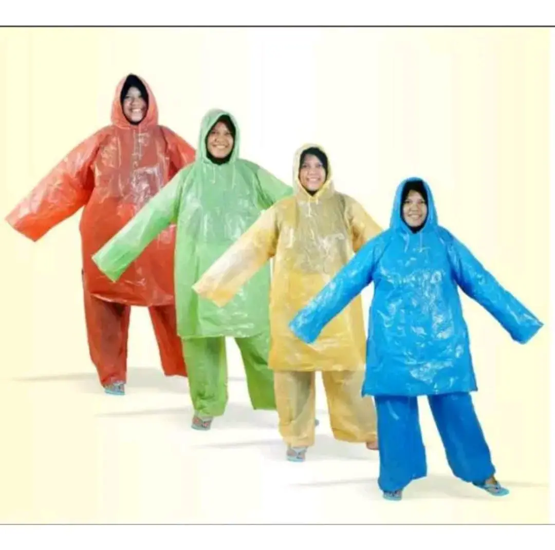 Jas Hujan Plastik LDPE HDPE Setelan baju Celana